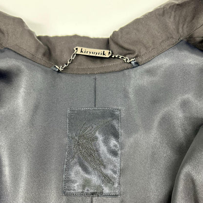 kiryuyrik キリュウキリュウ 24SS KR-HC34-903 ブラック DrapeCoat/ドレープオーバーコート コート