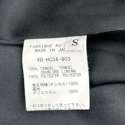 kiryuyrik キリュウキリュウ 24SS KR-HC34-903 ブラック DrapeCoat/ドレープオーバーコート コート