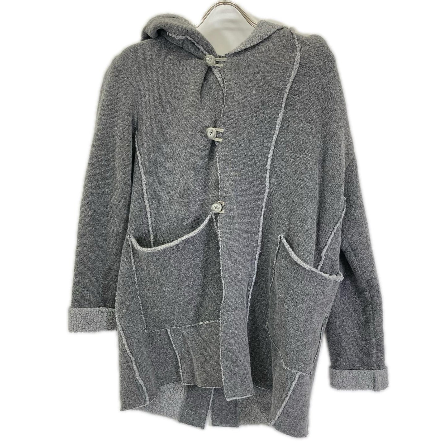 RESOUND CLOTHING リサウンドクロージング RC30-C-007 グレー BOA HOODIE COAT/ボアフーディコート コート