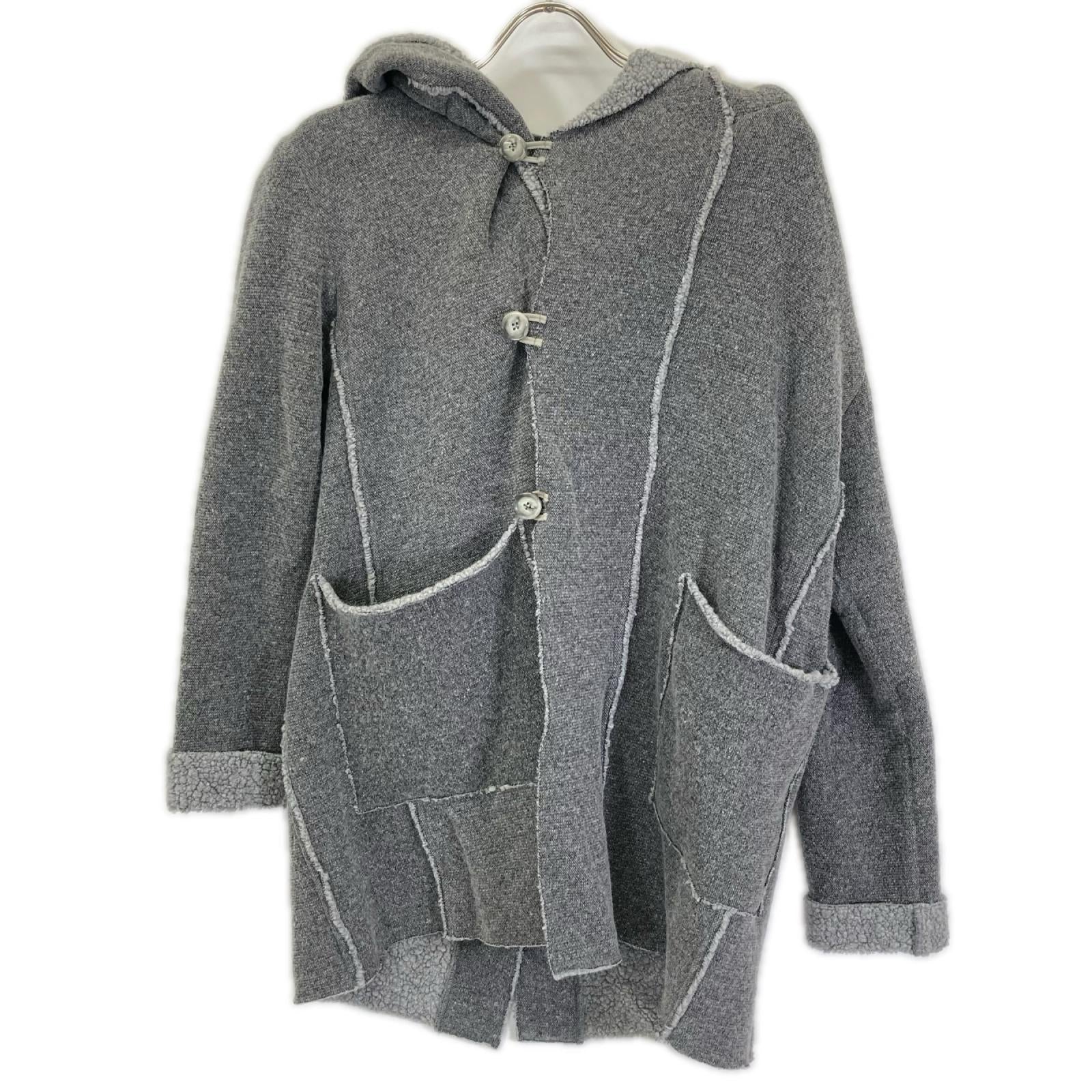 RESOUND CLOTHING リサウンドクロージング RC30-C-007 グレー BOA HOODIE COAT/ボアフーディコート コート