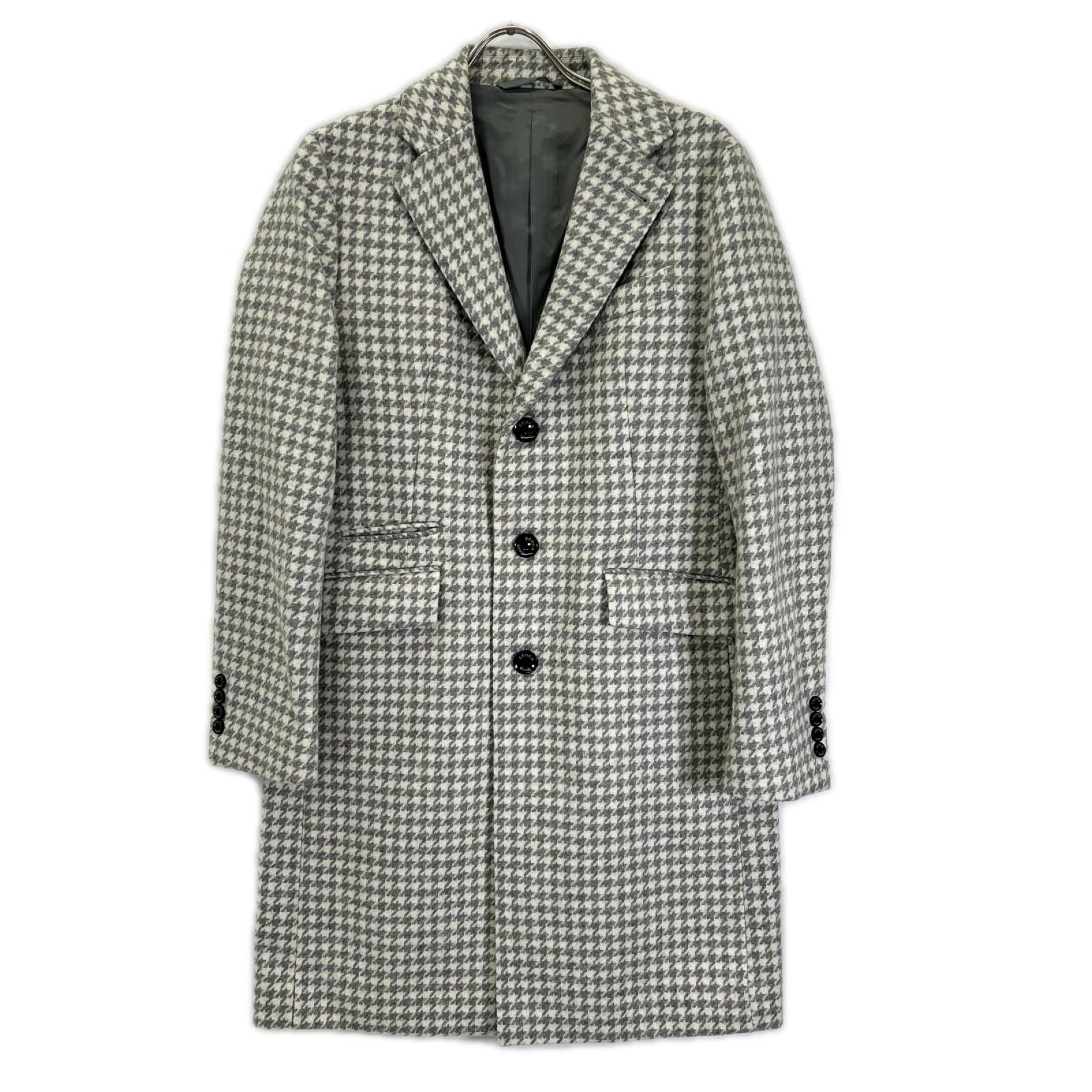 EPOCA UOMO エポカウォモ 24AW M1B49404 ホワイト×グレー 千鳥ジャカードチェスターコート コート