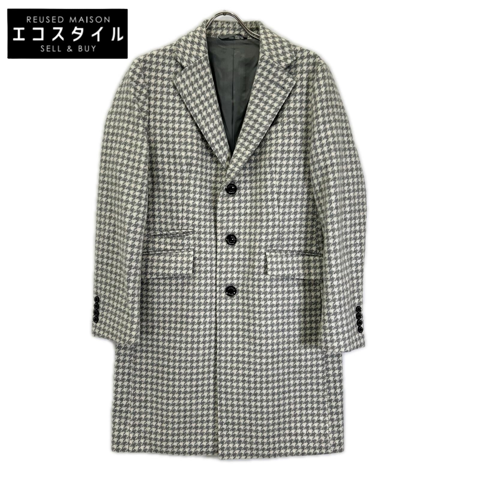 EPOCA UOMO エポカウォモ 24AW M1B49404 ホワイト×グレー 千鳥ジャカードチェスターコート コート