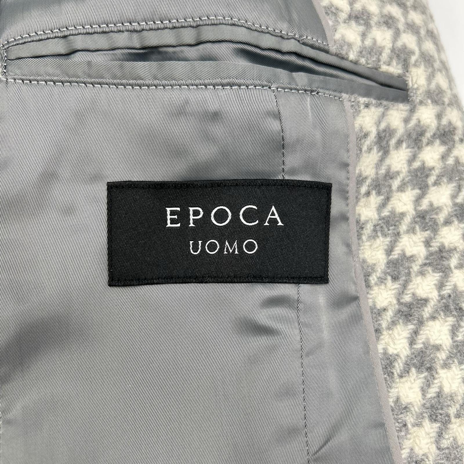 EPOCA UOMO エポカウォモ 24AW M1B49404 ホワイト×グレー 千鳥ジャカードチェスターコート コート