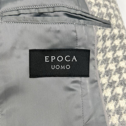 EPOCA UOMO エポカウォモ 24AW M1B49404 ホワイト×グレー 千鳥ジャカードチェスターコート コート