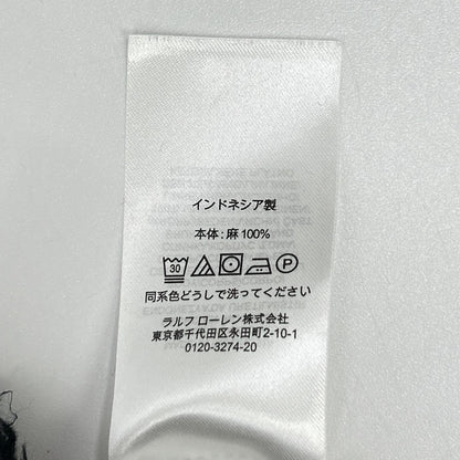 LAUREN RALPH LAUREN ローレン ラルフローレン ホワイト×ブルー ストライプ 半袖シャツワンピース ワンピース