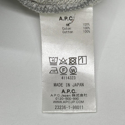 A.P.C. アーペーセー グレー フロントロゴ クルーネック トレーナー トップス
