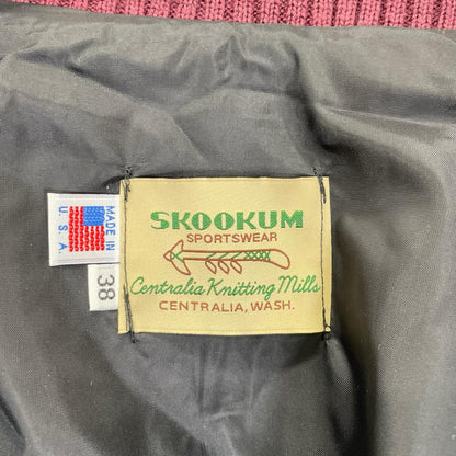 SKOOKUM スクーカム ボルドー メルトンウール スタジャン ジャケット
