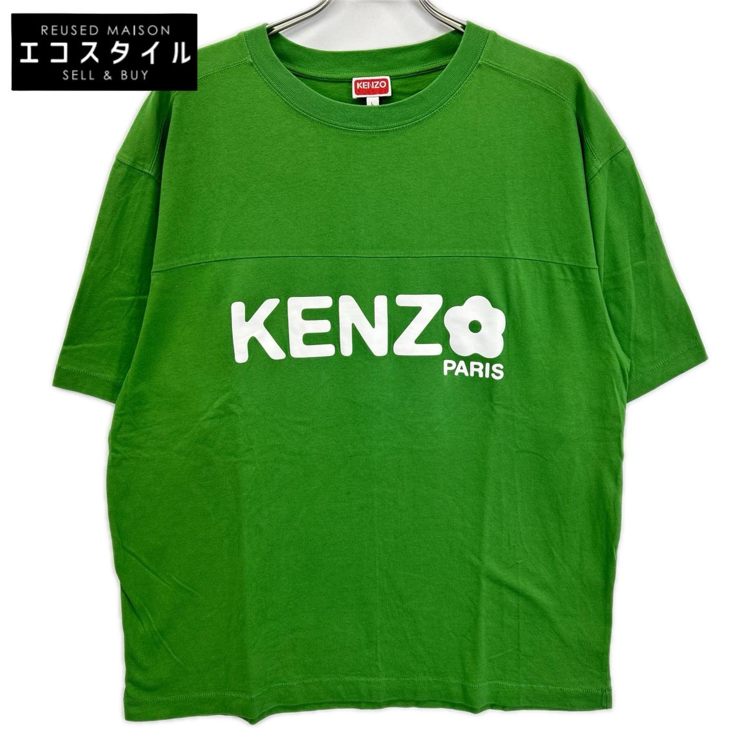 KENZO ケンゾー 24SS FD55TS4094SG グリーン Boke Flower 2.0 フラワープリント半袖 Tシャツ トップス