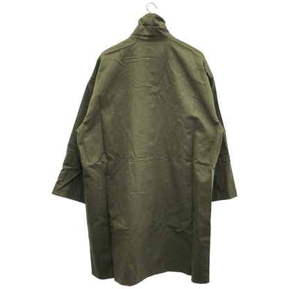 AZR-WB-0001-41 カーキ コットン コーデュロイ襟 ミリタリー ロングコート トップス