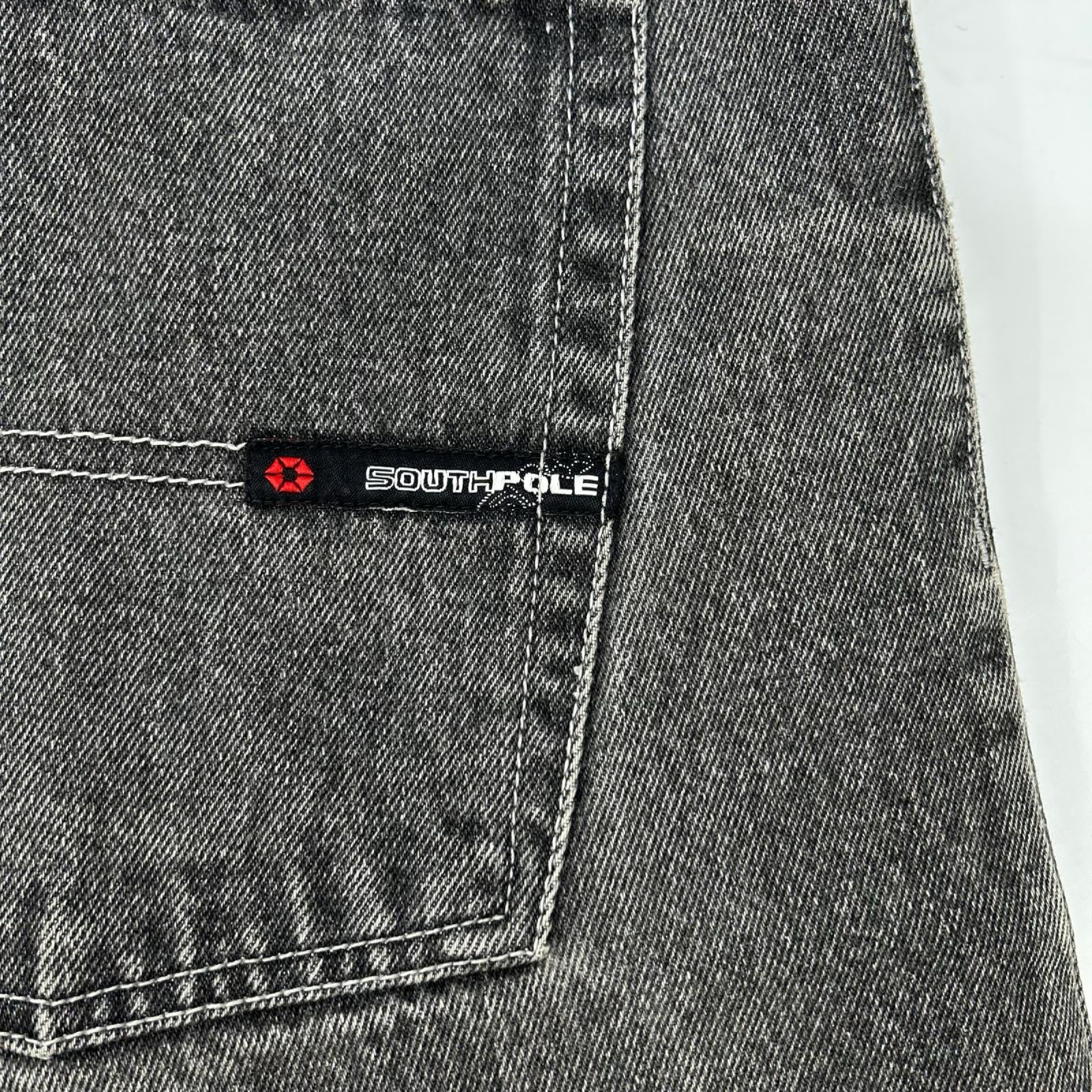 SOUTHPOLE サウスポール 00s グレー デニム バギーパンツ ボトムス