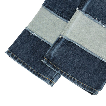 atmos アトモス ×9090 NN1184 インディゴ ボーダーデザイン デニムパンツ ボトムス