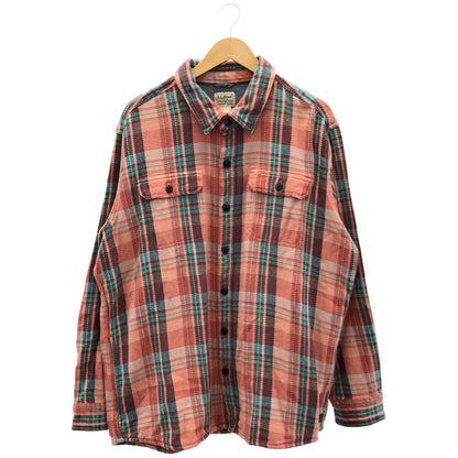L.L.Bean エルエルビーン 516097 レッド×ブルー系 チェック柄 シャツ トップス