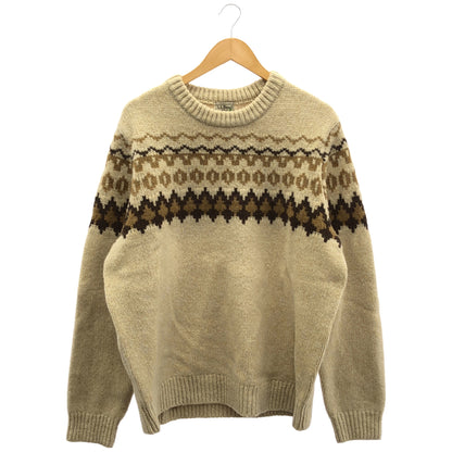 L.L.Bean エルエルビーン 515769 ベージュ フェアアイル ニット トップス