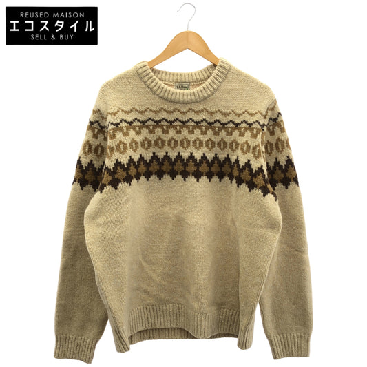 L.L.Bean エルエルビーン 515769 ベージュ フェアアイル ニット トップス