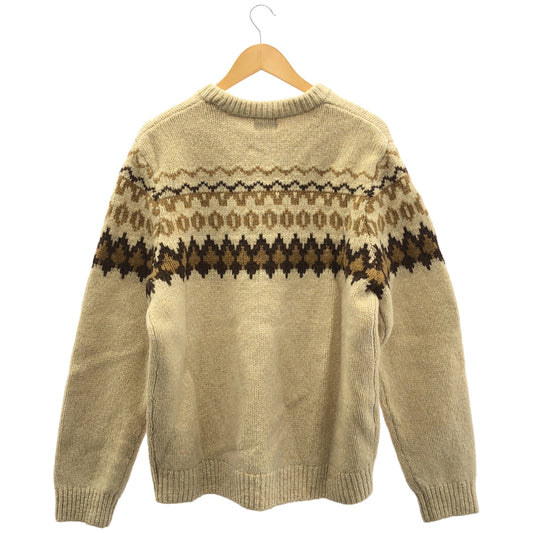 L.L.Bean エルエルビーン 515769 ベージュ フェアアイル ニット トップス