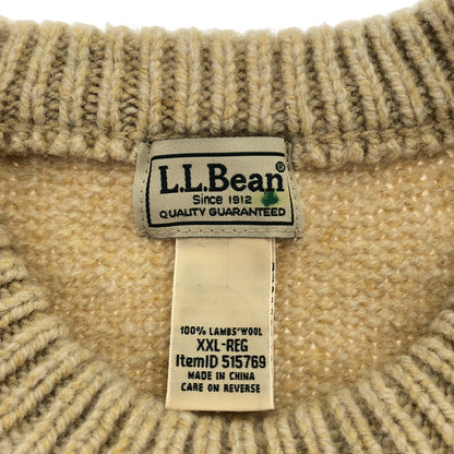 L.L.Bean エルエルビーン 515769 ベージュ フェアアイル ニット トップス