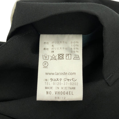 Lacoste ラコステ ブラック 撥水テーラードジャケット トップス