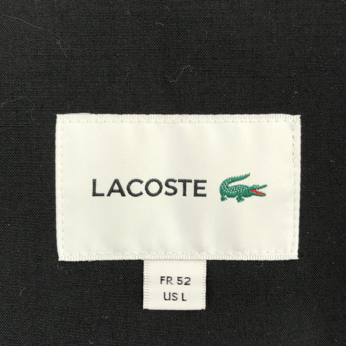 Lacoste ラコステ ブラック 撥水テーラードジャケット トップス