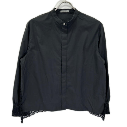 theory luxe セオリーリュクス 03-4108270 24年 ブラック バックレース シャツ トップス