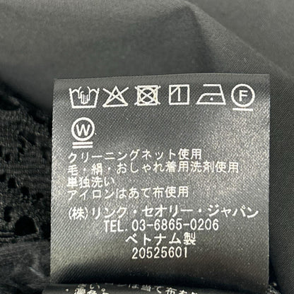 theory luxe セオリーリュクス 03-4108270 24年 ブラック バックレース シャツ トップス