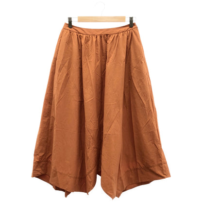 theory luxe セオリーリュクス 03-3207308 オレンジ ナイロン フレアスカート ボトムス