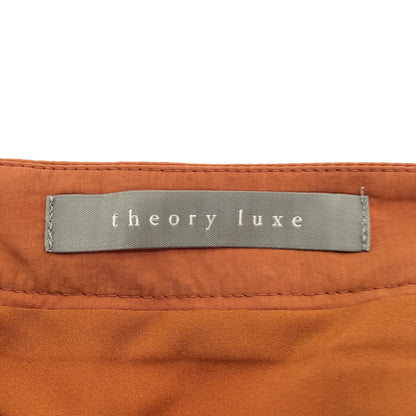 theory luxe セオリーリュクス 03-3207308 オレンジ ナイロン フレアスカート ボトムス