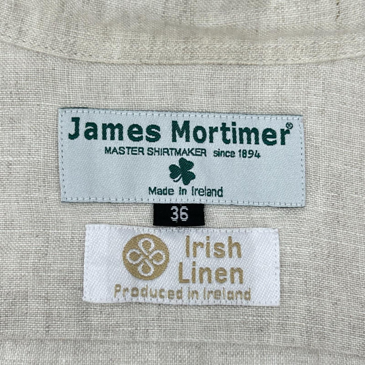 James Mortimer ジェームスモルティマー リネン 長袖 シャツ トップス