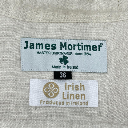 James Mortimer ジェームスモルティマー リネン 長袖 シャツ トップス