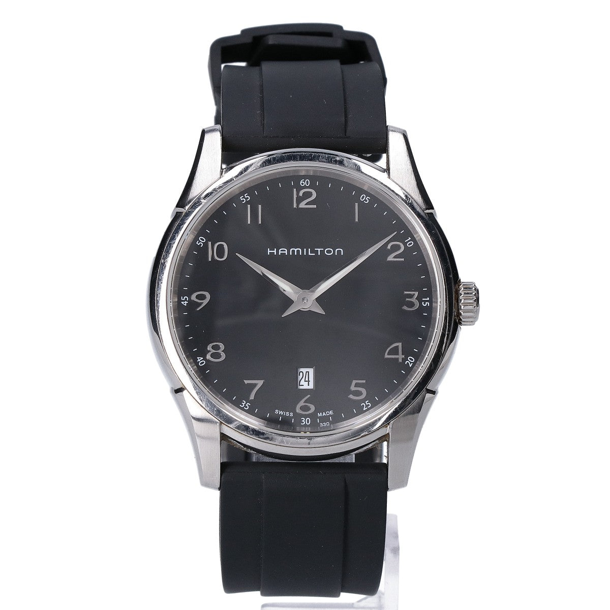 HAMILTON ハミルトン H385111 Thinline Quartz ジャズマスター 黒文字盤 クオーツ 腕時計