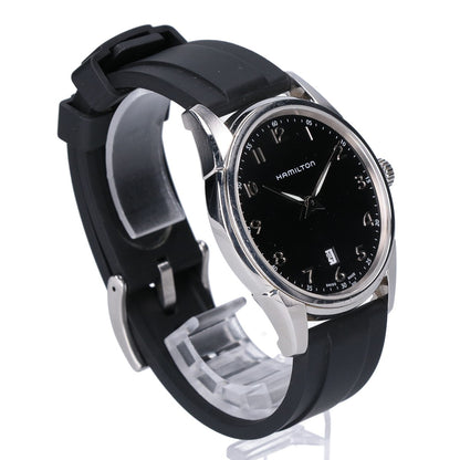 HAMILTON ハミルトン H385111 Thinline Quartz ジャズマスター 黒文字盤 クオーツ 腕時計