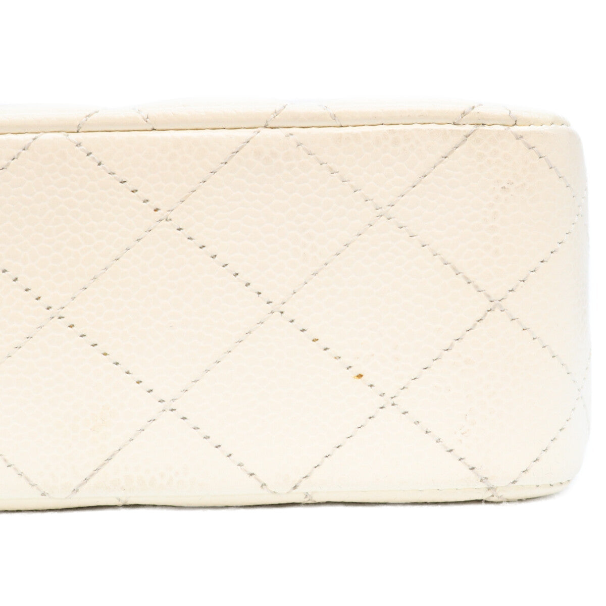 CHANEL シャネル 9番 A01112 白 キャビア G金具 マトラッセ25 クラシックフラップ ショルダーバッグ ショルダーバッグ