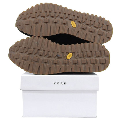 YOAK ヨーク 美品 KELLY CA レザー ローカット スニーカー シューズ メンズ ブラック 40 シューズ