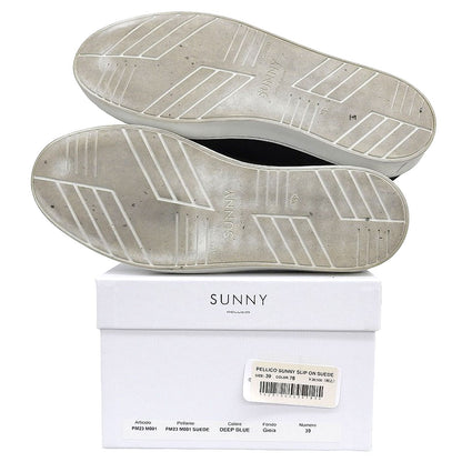 PELLICO SUNNY ペリーコサニー GIOIA スエード レザー スリッポン シューズ メンズ ブラック 39 PM23 M001 シューズ