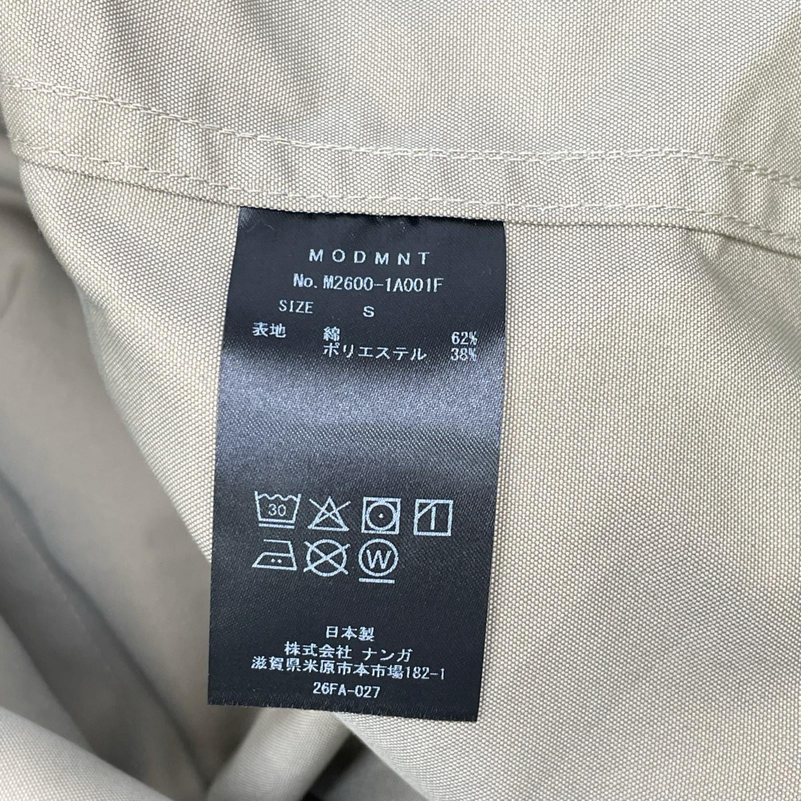 MODMNT モドメント M2600-1A001F 26SS ベージュ フォトグラファー ジャケット コート