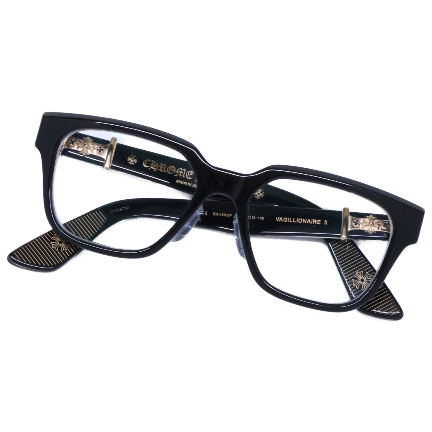 Chrome hearts クロムハーツ vagillionaireⅡ ダガー ブラック アイウェア メガネ 眼鏡