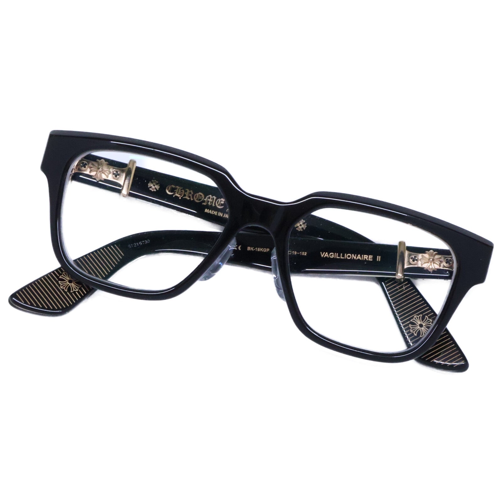 Chrome hearts クロムハーツ vagillionaireⅡ ダガー ブラック アイウェア メガネ 眼鏡