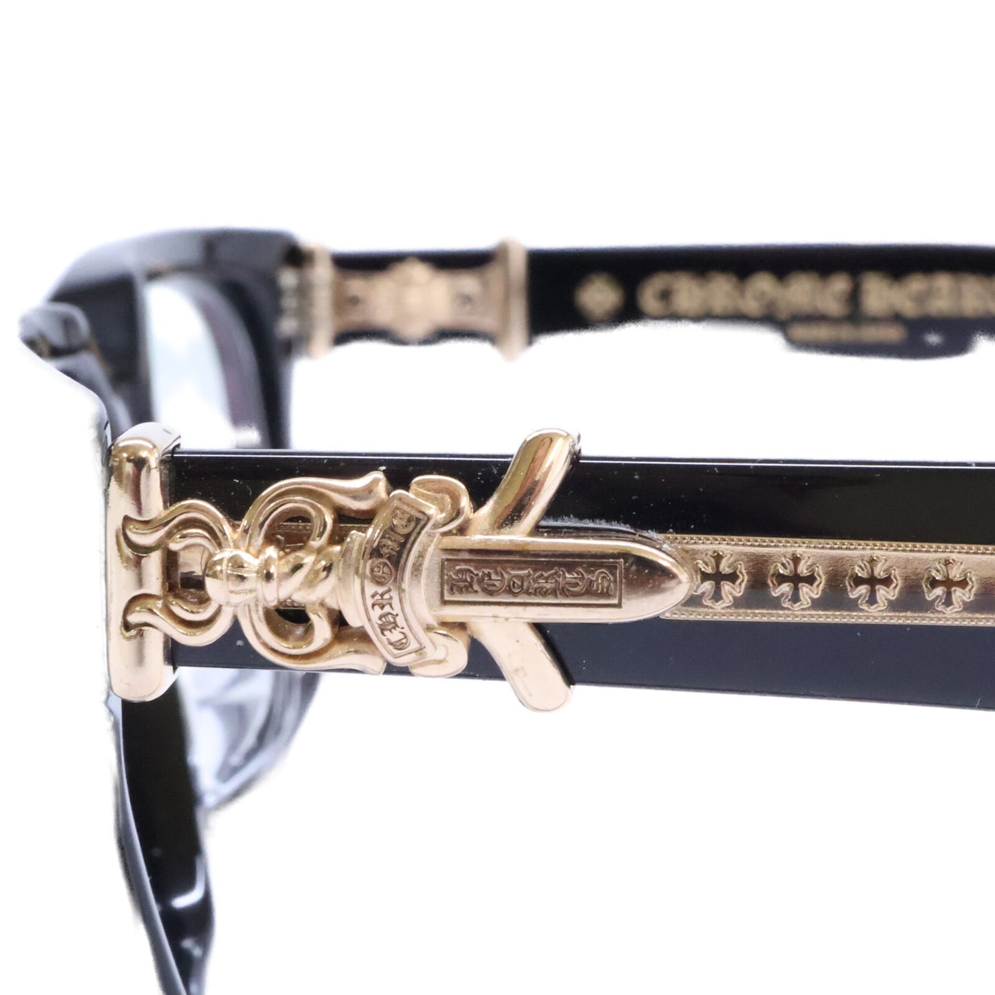 Chrome hearts クロムハーツ vagillionaireⅡ ダガー ブラック アイウェア メガネ 眼鏡