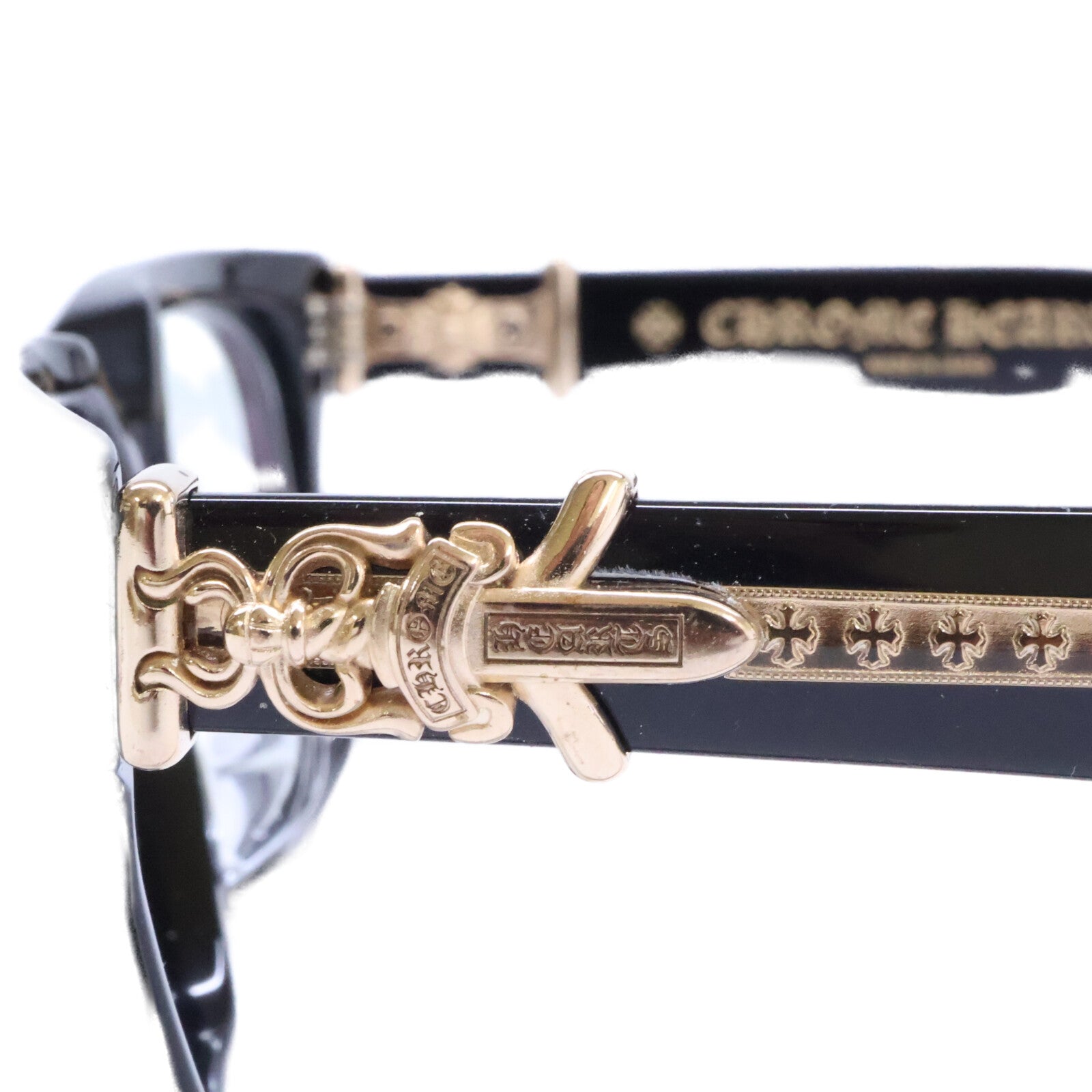 Chrome hearts クロムハーツ vagillionaireⅡ ダガー ブラック アイウェア メガネ 眼鏡