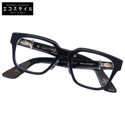 Chrome hearts クロムハーツ vagillionaireⅡ ダガー ブラック アイウェア メガネ 眼鏡