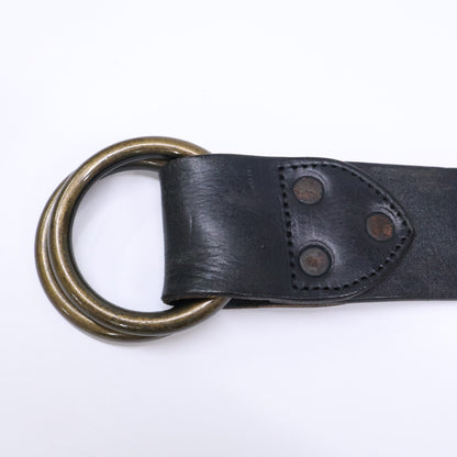 RRL ダブルアールエル ブラスリングバックル レザー ベルト