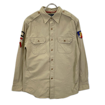 POLObyRalphLauren ポロラルフローレン ベージュ コットン ミリタリースーベニアシャツ トップス