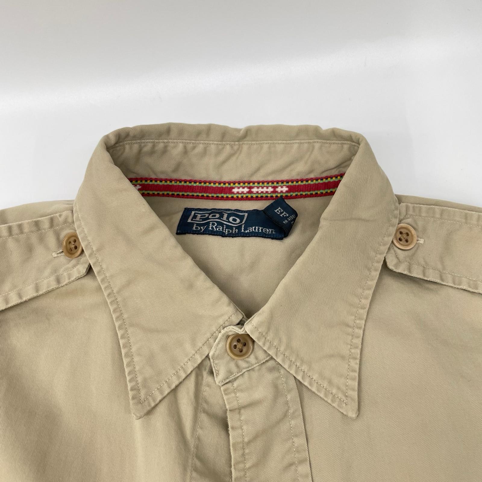 POLObyRalphLauren ポロラルフローレン ベージュ コットン ミリタリースーベニアシャツ トップス