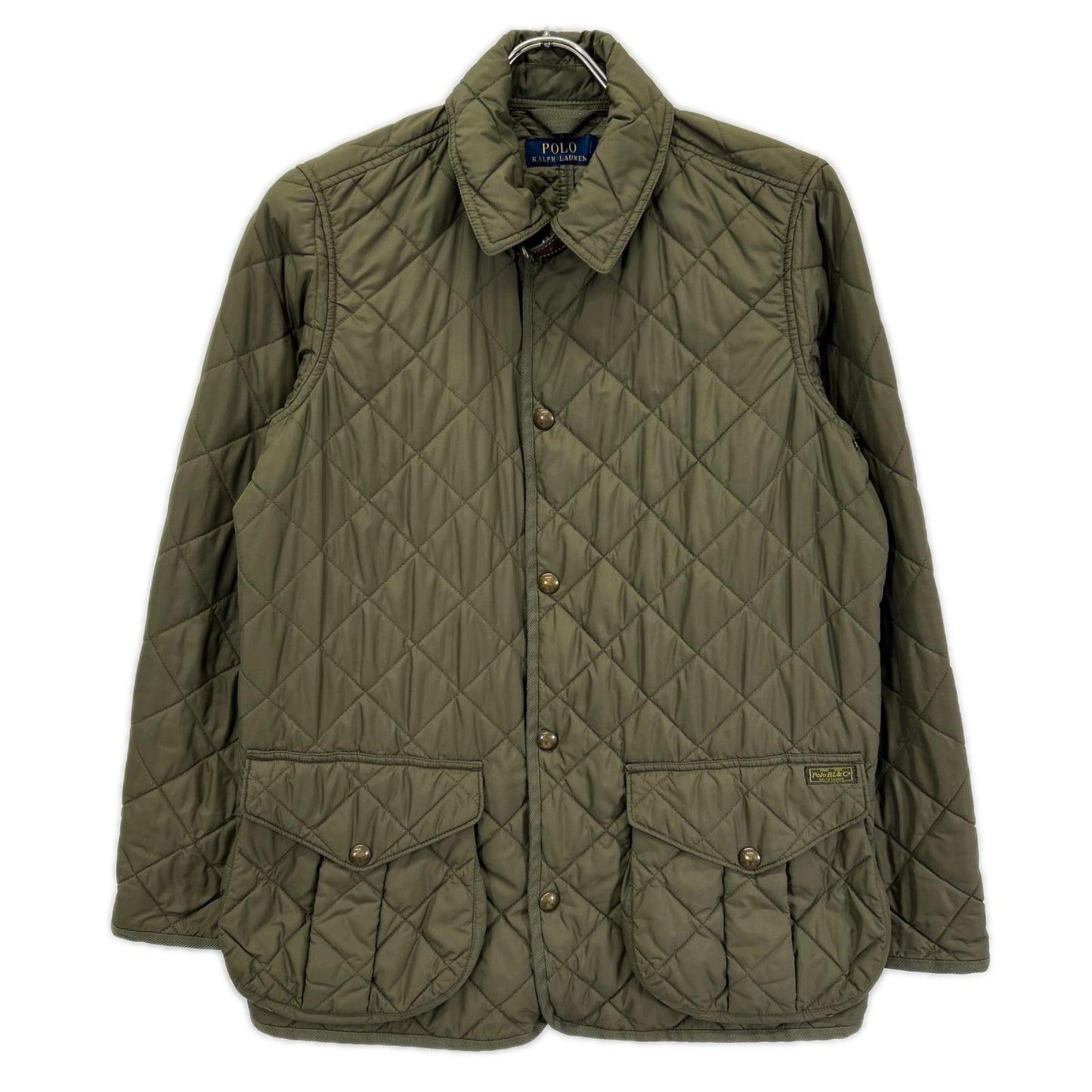 POLObyRalphLauren ポロラルフローレン カーキ スナップボタン チンストラップ キルティングジャケット ジャケット