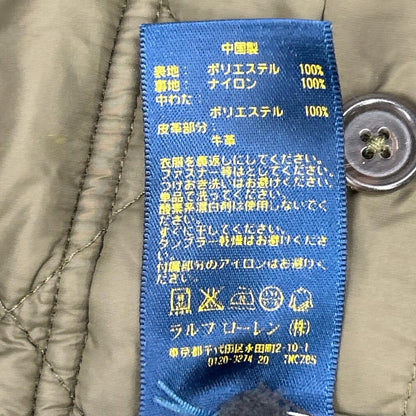 POLObyRalphLauren ポロラルフローレン カーキ スナップボタン チンストラップ キルティングジャケット ジャケット