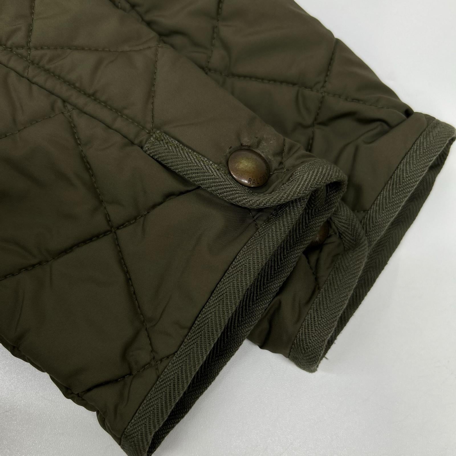 POLObyRalphLauren ポロラルフローレン カーキ スナップボタン チンストラップ キルティングジャケット ジャケット