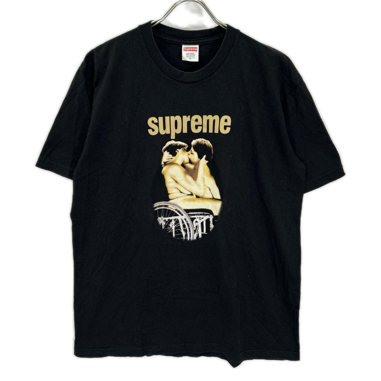Supreme シュプリーム ブラック コットン Kiss Tee/キス・ティー 半袖Tシャツ トップス
