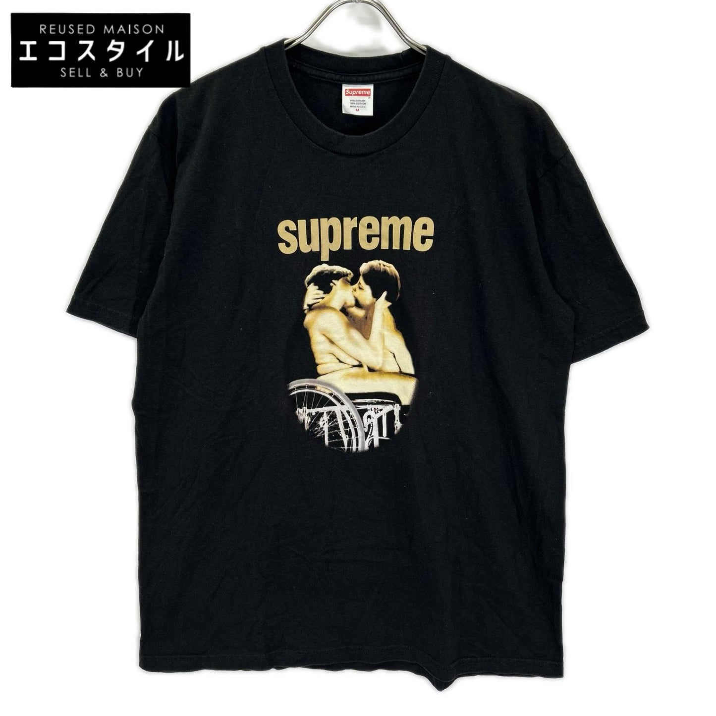 Supreme シュプリーム ブラック コットン Kiss Tee/キス・ティー 半袖Tシャツ トップス