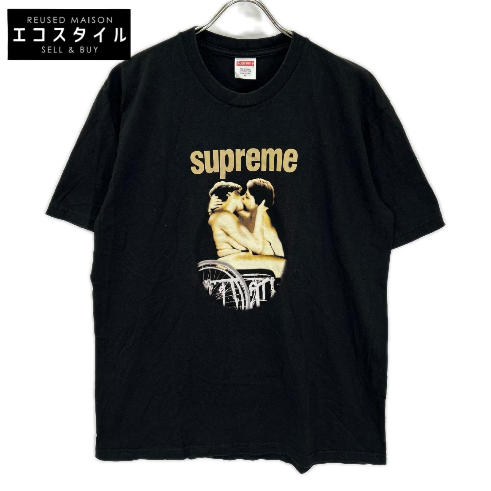 Supreme シュプリーム ブラック コットン Kiss Tee/キス・ティー 半袖Tシャツ トップス