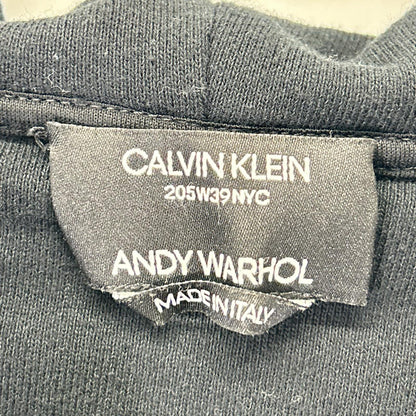 CalvinKlein カルバンクライン 【×Andy Warhol】ブラック サンドラ・ブラントプリント フーディ トップス