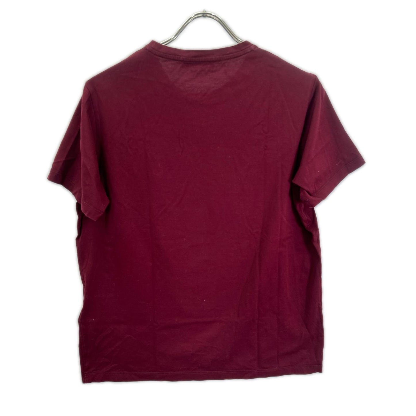 PRADA プラダ UJN006 ボルドー クルーネック半袖Tシャツ トップス